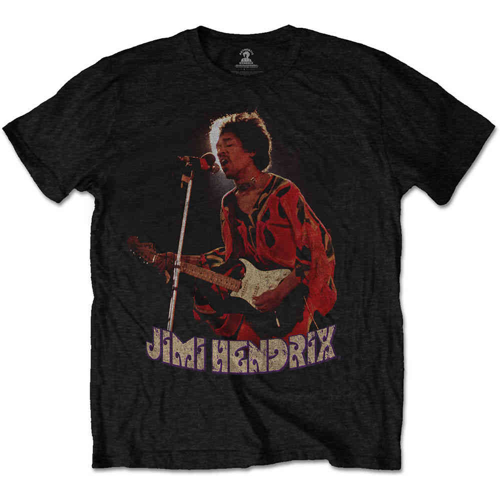 Jimi Hendrix - Orange Kaftan Heren Tshirt - Zwart